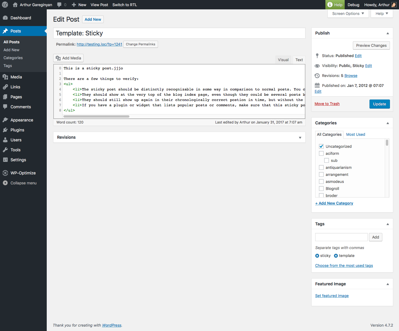 WP plugin "Syntax Highlighter for Post/Page HTML Editor" by Space X-Chimp